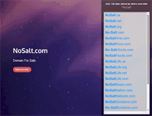 Tablet Screenshot of nosalt.com